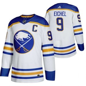 Herren Buffalo Sabres Eishockey Trikot Jack Eichel 9 2020-21 Weiß Authentic